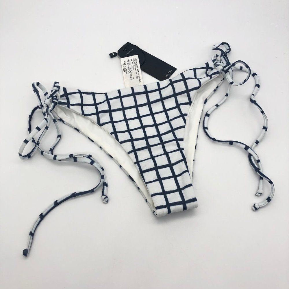 New Tavik White Grid Bottoms - Size S